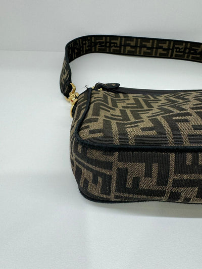 Fendi Baguette FF Logo Brown