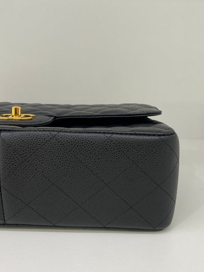 Chanel Classic Flap Large Jumbo Black Caviar GHW