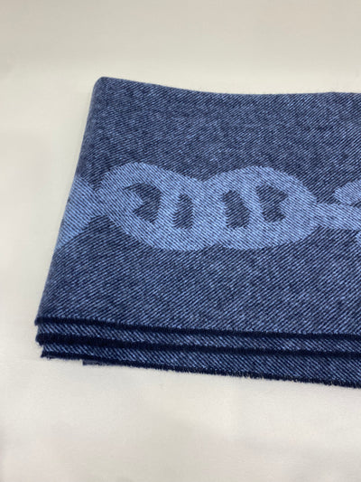Hermes Cashmere Scarf Navy