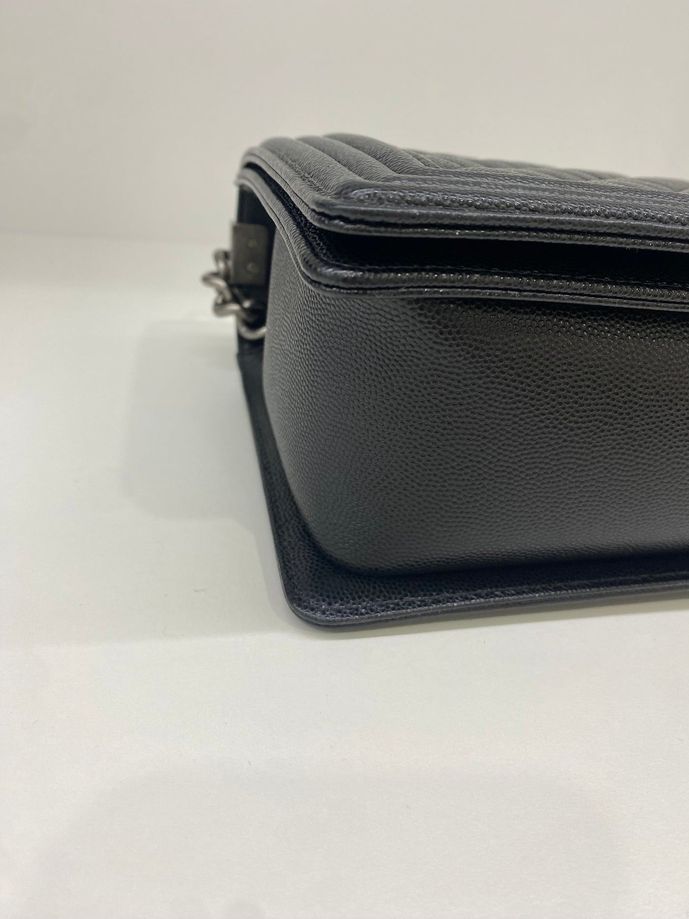 Chanel Boy Bag Black Large Caviar SHW