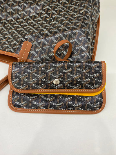 Goyard Anjou PM Black and Tan