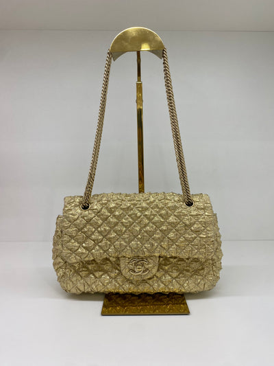 Chanel Flap Metallic Gold GHW