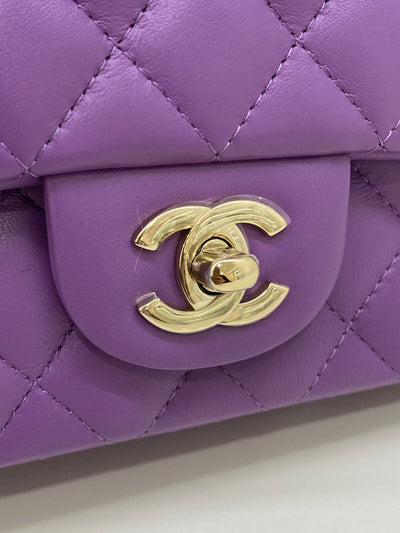 Chanel Classic Flap Mini Purple