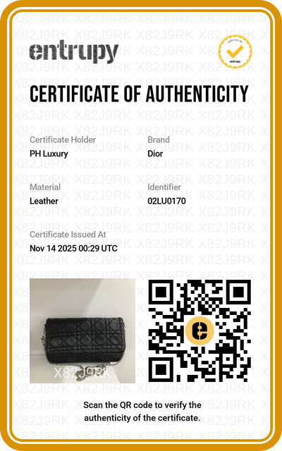 Dior Wallet On Chain Black SHW