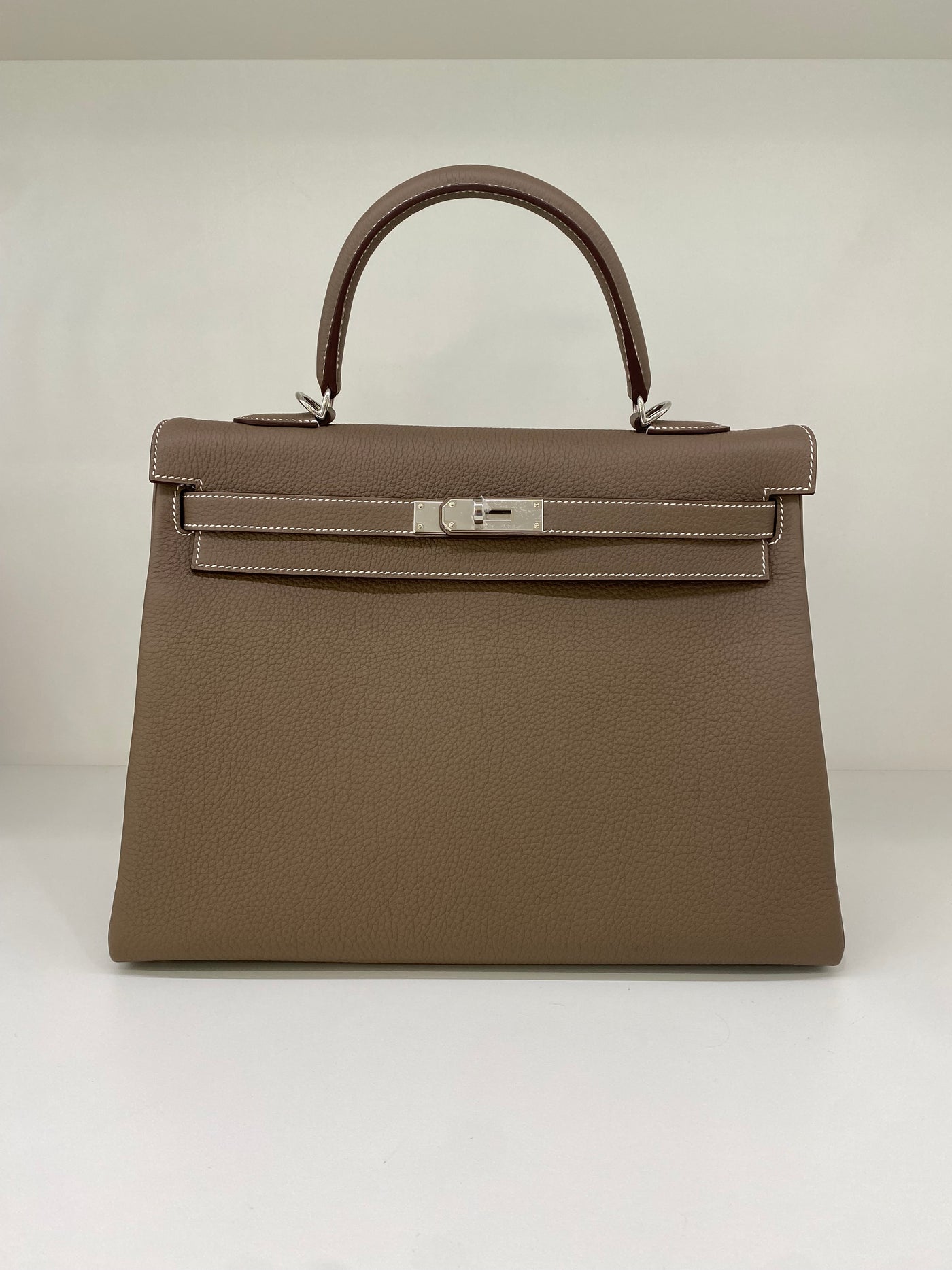 Hermès Kelly 35 Retourne Togo Etoupe PHW