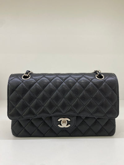Chanel Classic Flap Medium Black Caviar SHW