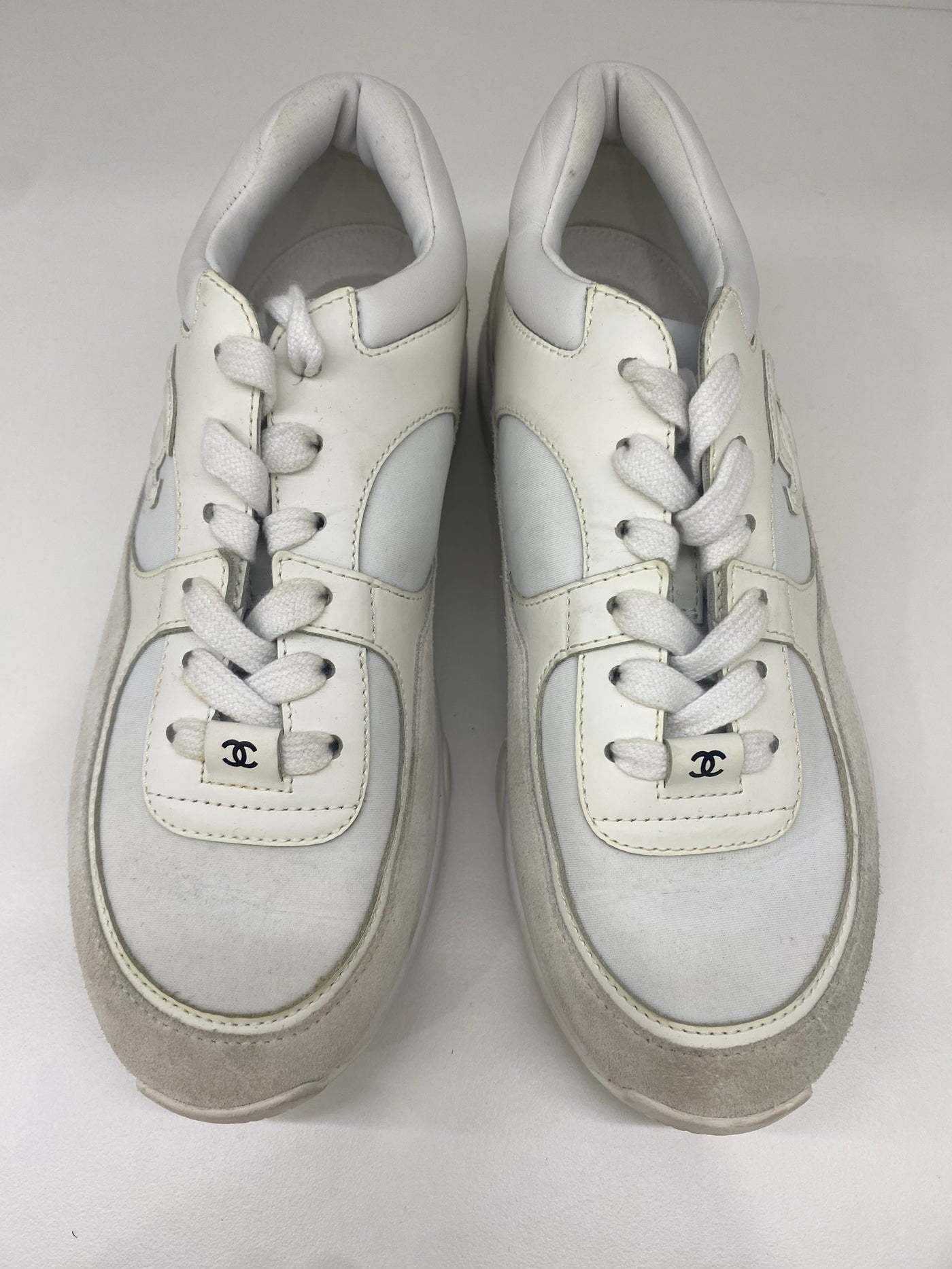 Chanel White Sneakers Size 36