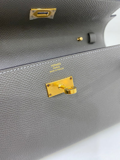 Hermès Kelly To Go Epsom Gris Meyer GHW