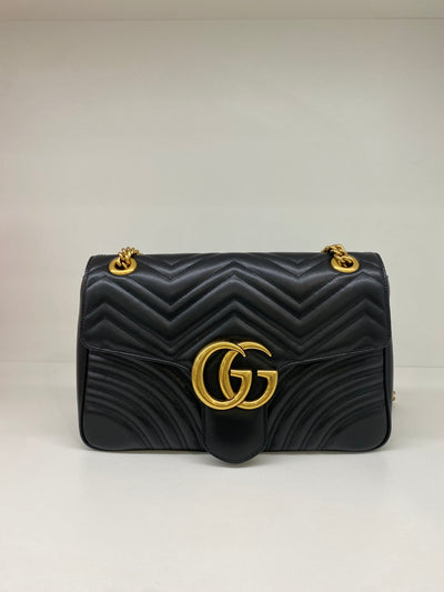 Gucci Marmont Black Large GHW