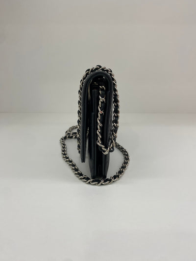 Chanel WOC Lambskin Black SHW