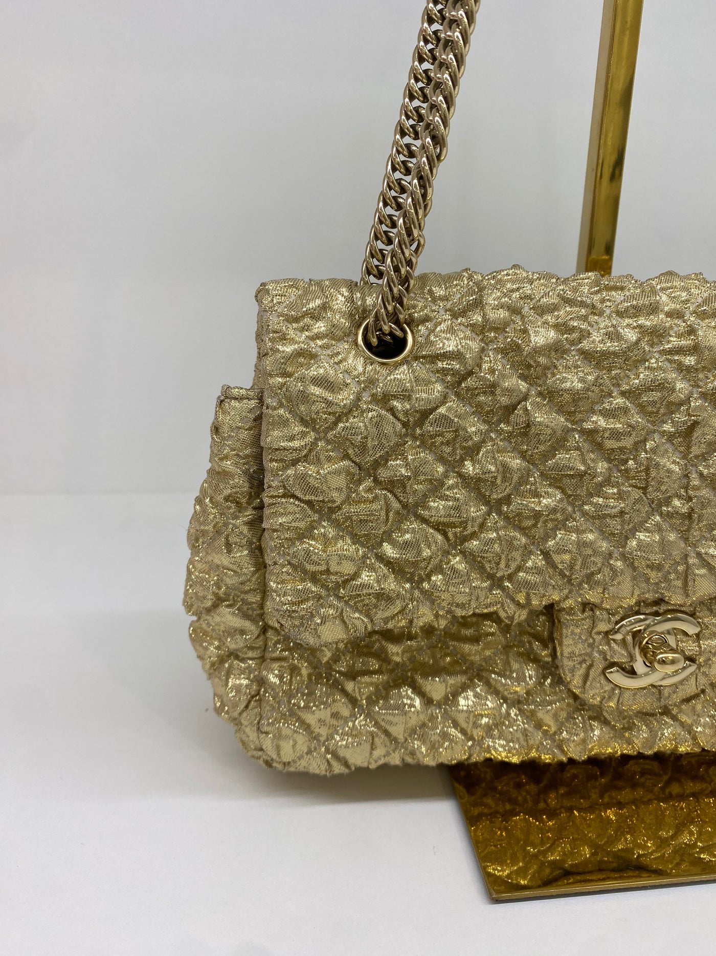 Chanel Flap Metallic Gold GHW