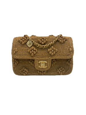 Chanel Raffia Mini Classic Flap