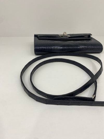 Hermes Kelly to go Alligator Blue Indigo PHW
