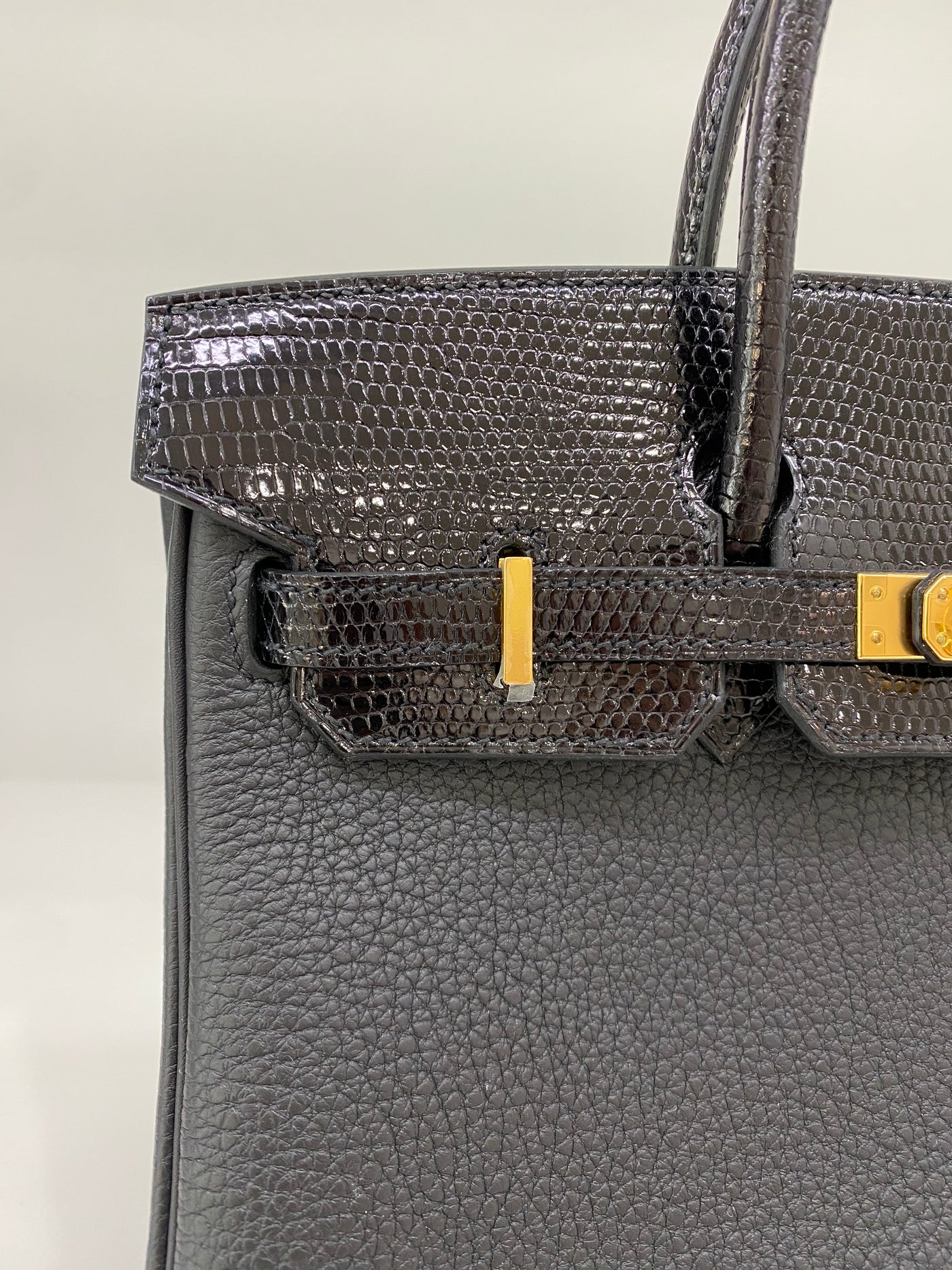 Hermes Birkin Black Touch 25 GHW (lizard)