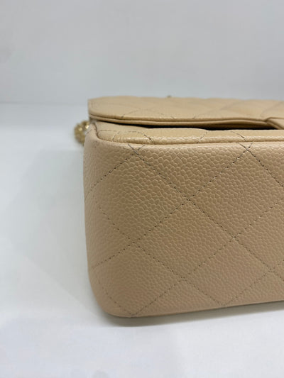 Chanel Classic Flap Jumbo Beige GHW