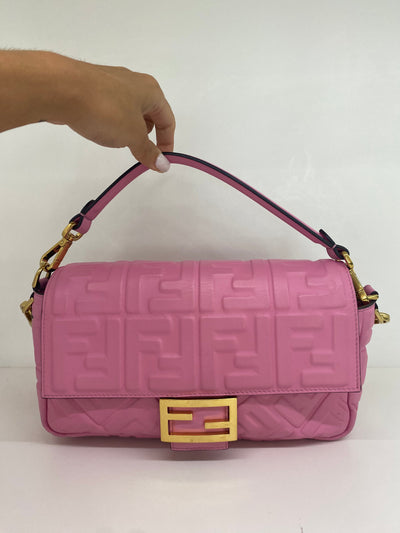 Fendi Baguette Pink GHW