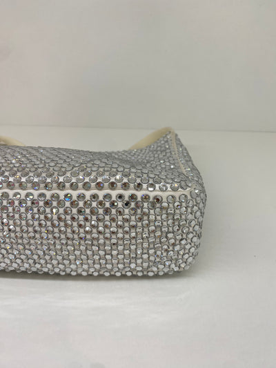 Prada Re Edition White Crystal Bag