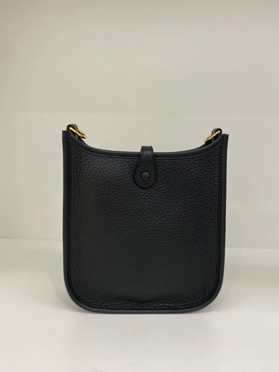 Hermes Mini Evelyne Black GHW