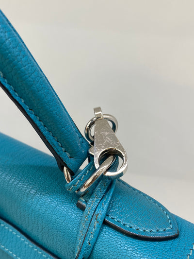 Hermes Kelly Blue Jean 28 PHW