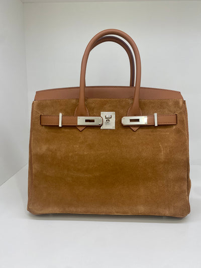 Hermès Birkin 30 Grizzly/ Gold Swift PHW