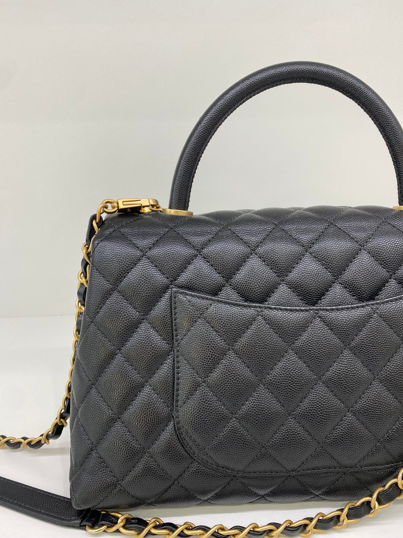 Chanel Coco Handle Black Caviar GHW