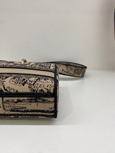 Dior Lady Dior - mini rectangle beige & black