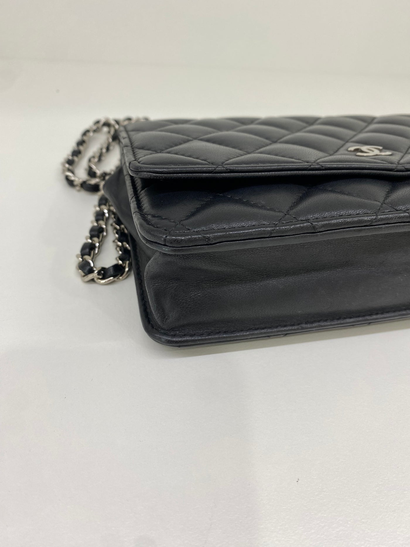 Chanel WOC Black Lambskin SHW