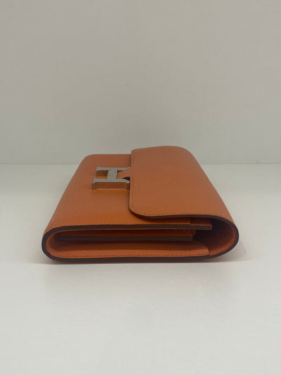 Hermes Constance Long Wallet - Orange PHW