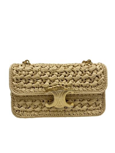 Celine Raffia Mini Trimophe