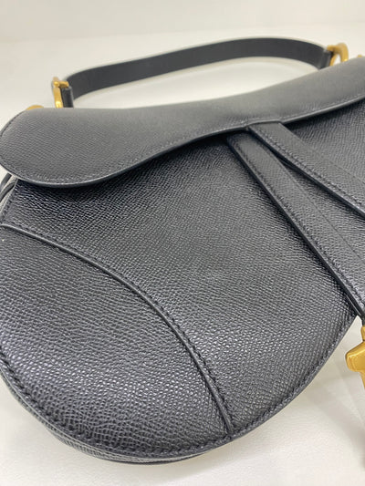Dior Saddle Black GHW (with strap)