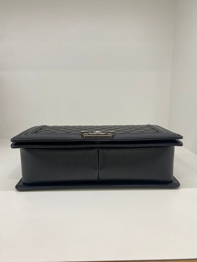 Chanel Boy Bag Black Large Caviar SHW