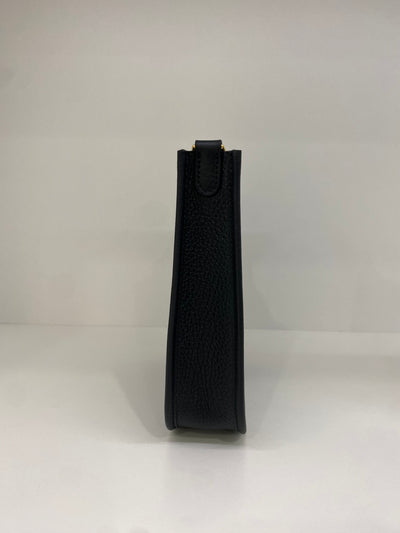 Hermes Mini Evelyne Black GHW