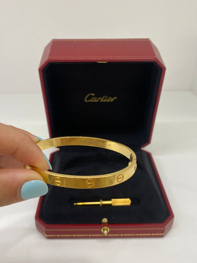 Cartier Love Bangle Yellow Gold Size 18