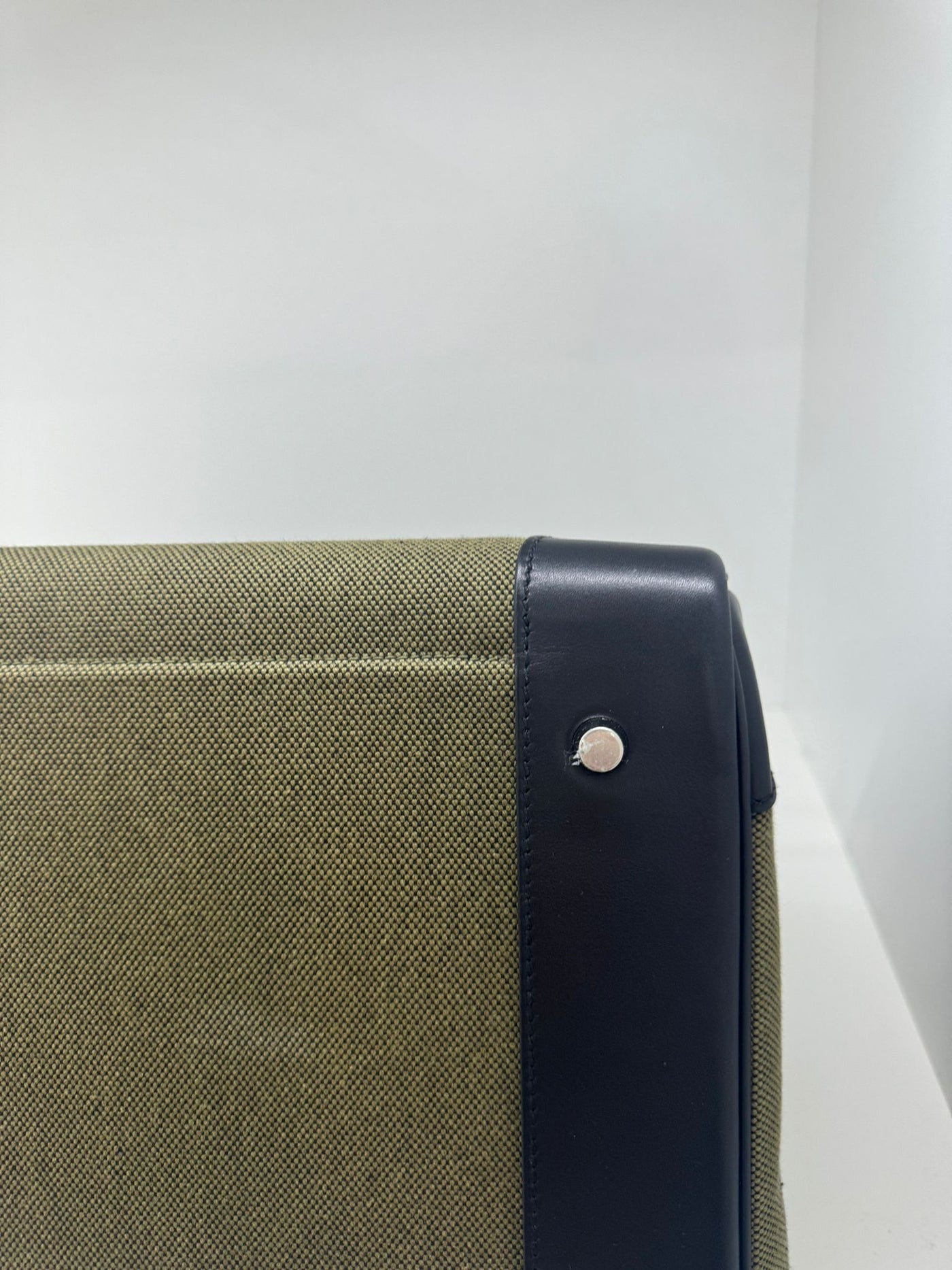 Hermès Cargo HAC Birkin 40 Military Green and Black box leather Bag