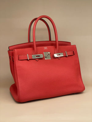 Hermès Birkin 30 Bougainvillier PHW Togo