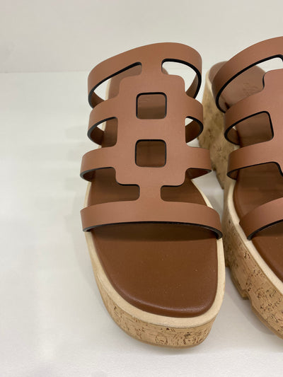 Hermes Wedges Gold Size 39