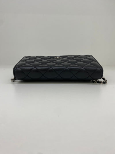 Chanel WOC Black Lambskin SHW