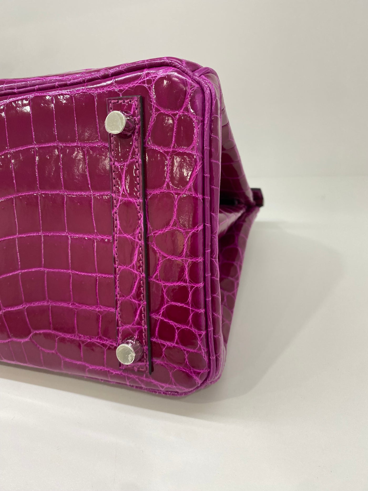 Hermes Birkin 30 Crocodile Niloticus Rose Pourpre PHW