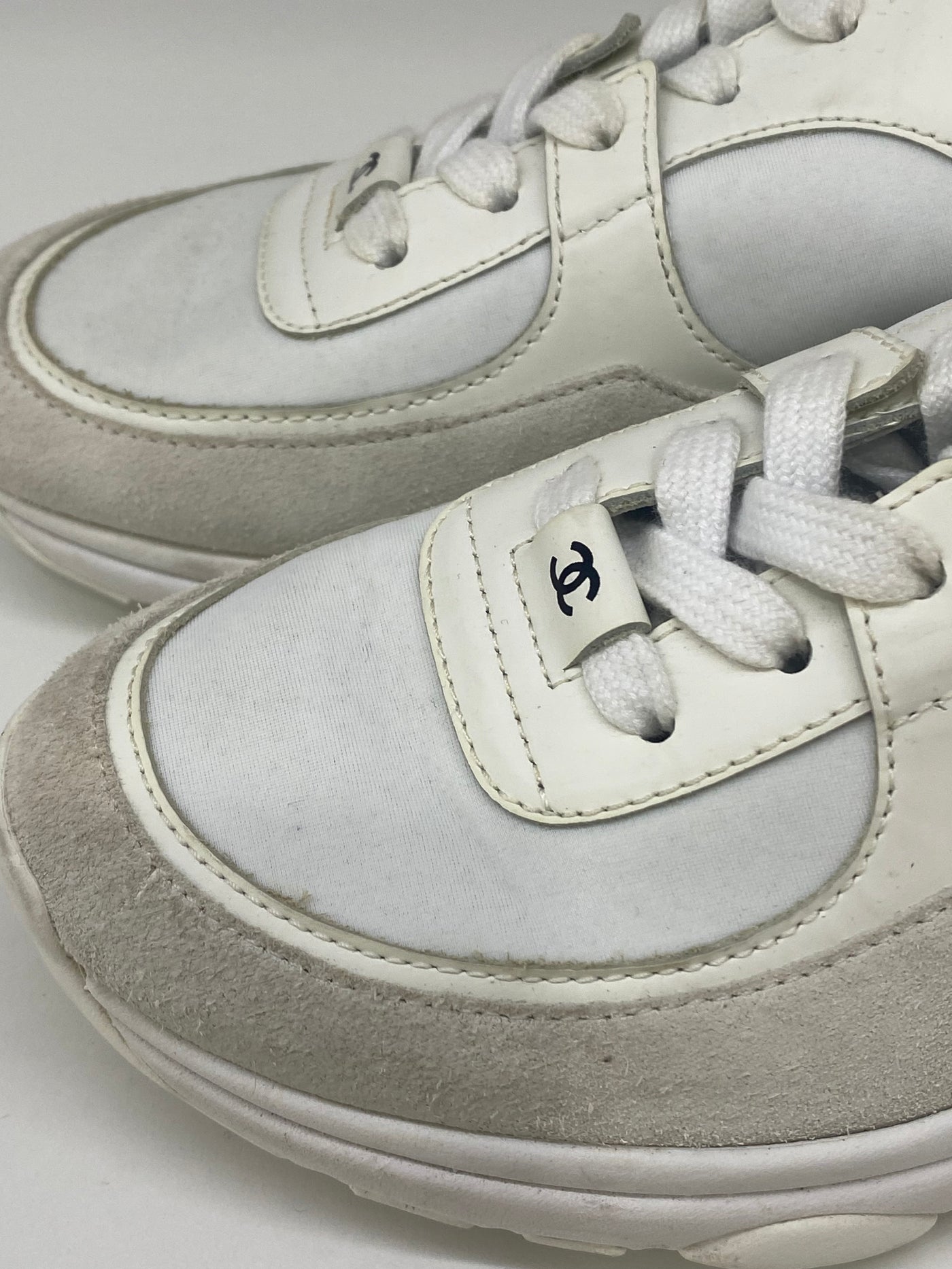Chanel White Sneakers Size 36