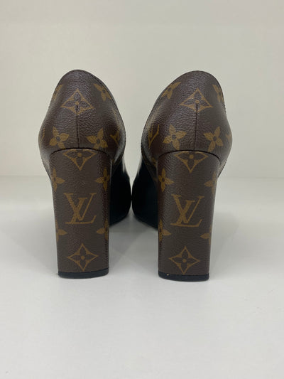 Louis Vuitton High Heels Black & Monogram 37