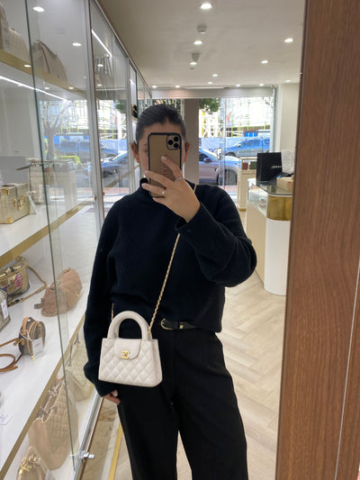 Chanel Kelly Cream GHW