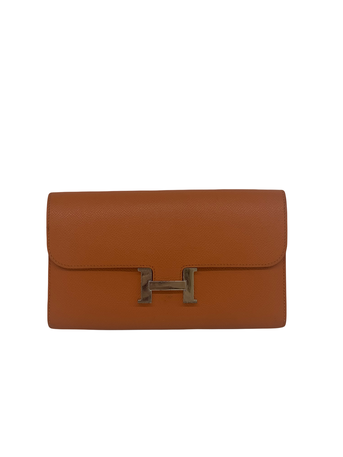 Hermes Constance Long Wallet - Orange PHW