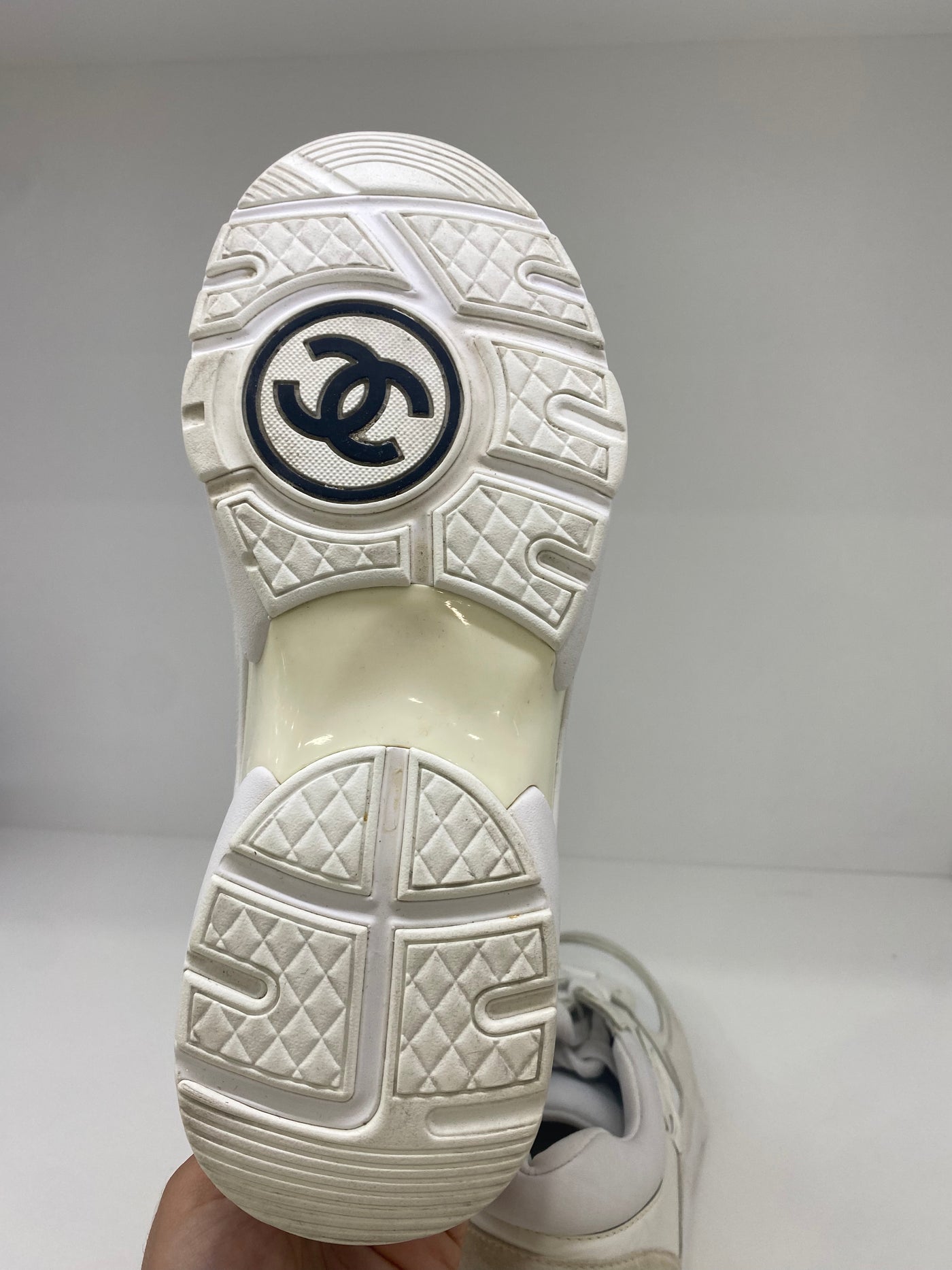 Chanel White Sneakers Size 36