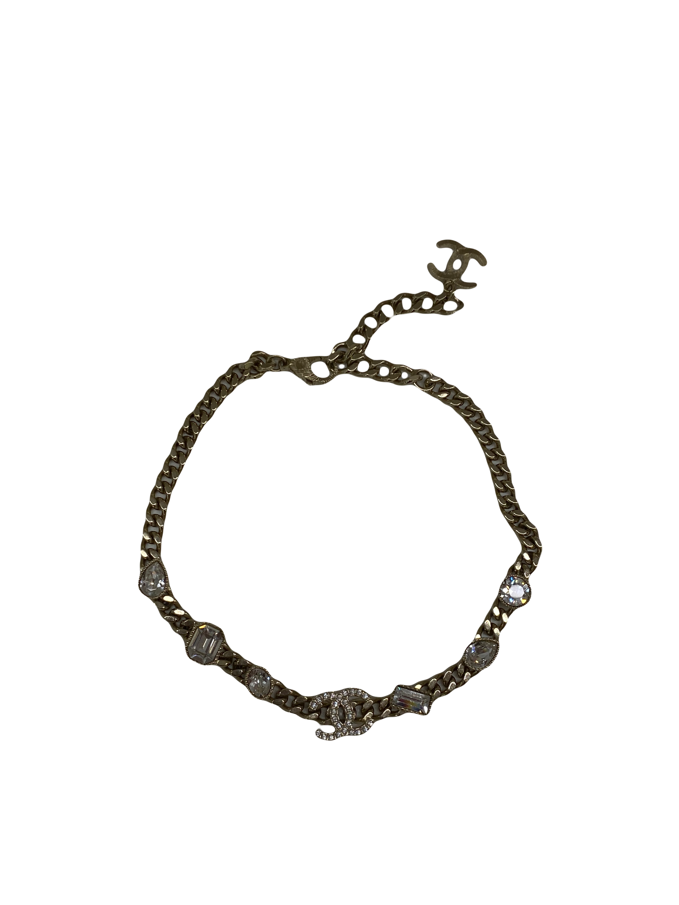 Chanel Chain Necklace with Diamonte