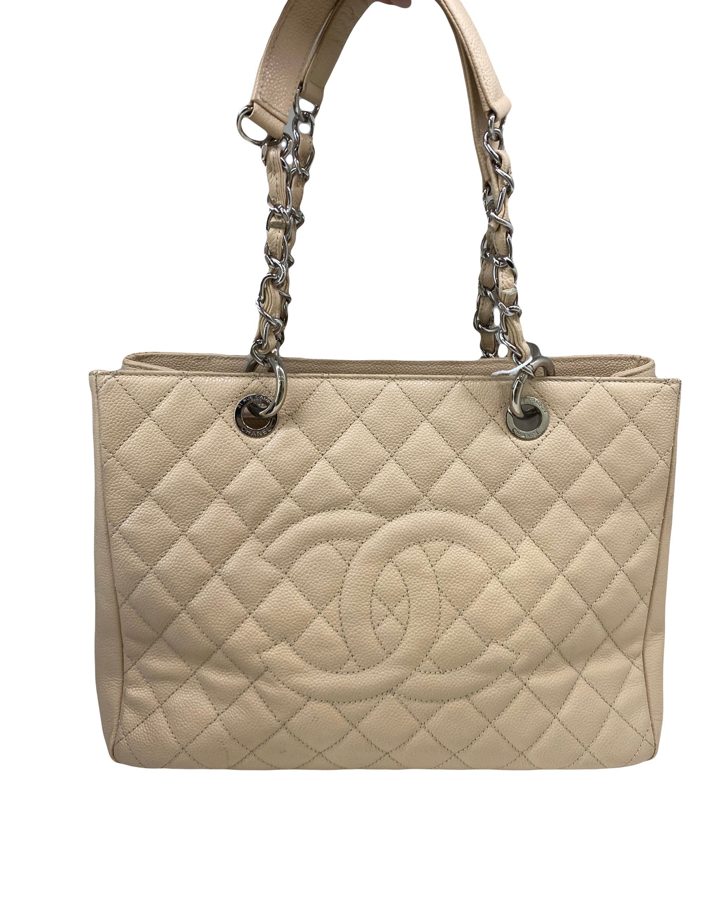 Chanel GST Tote Beige Caviar