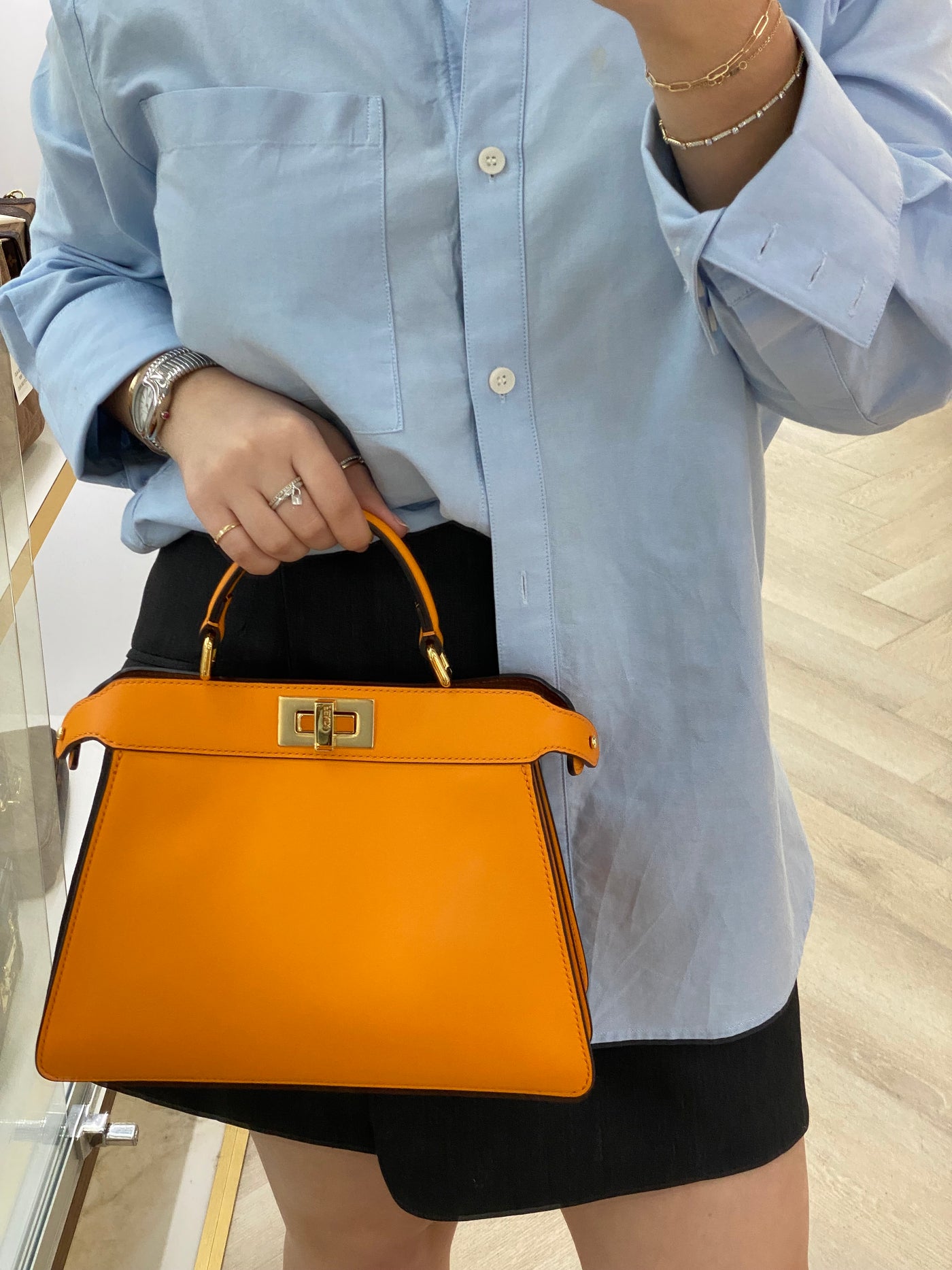 Fendi Peekaboo Orange GHW