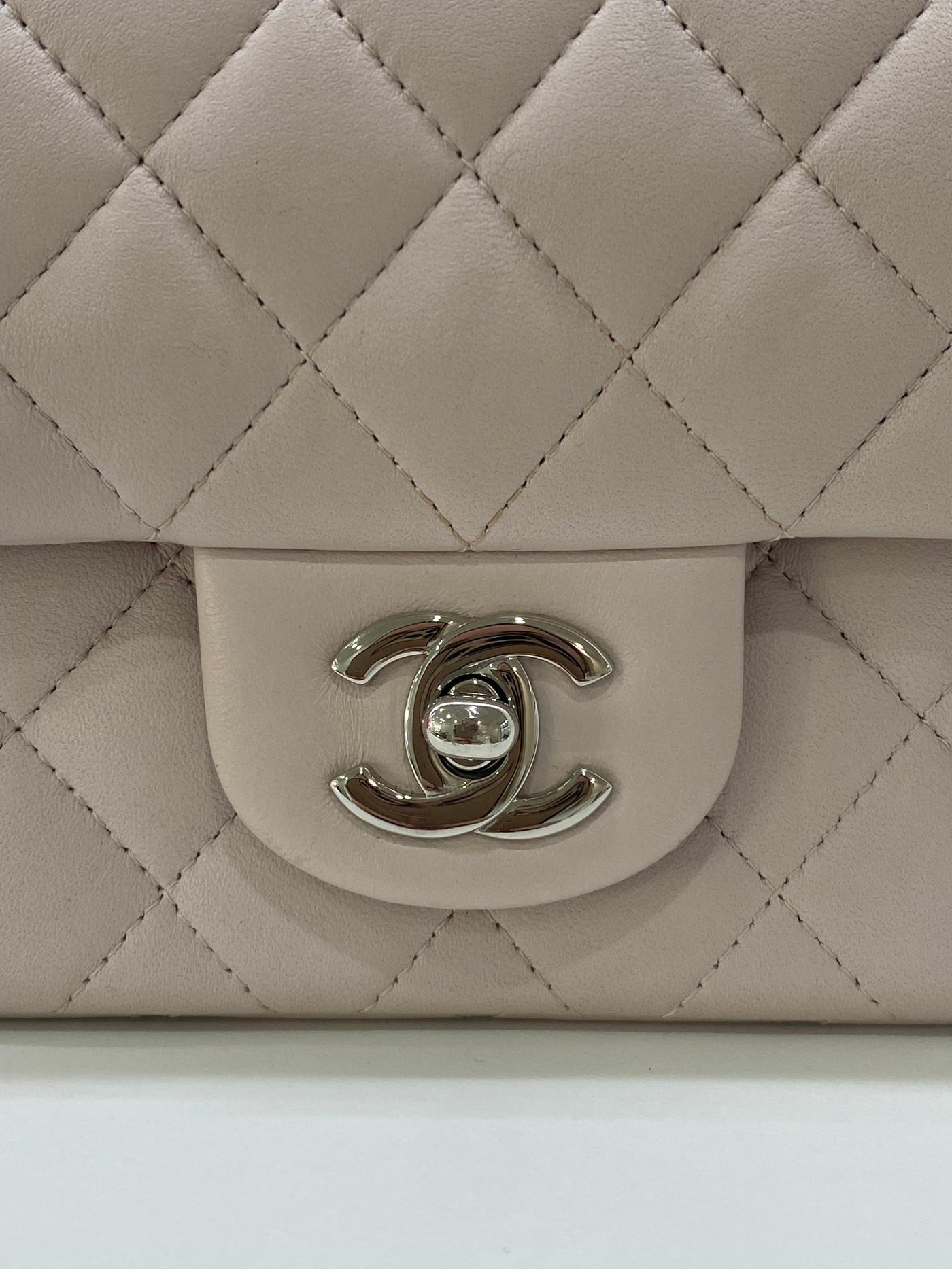 Chanel Classic Flap Square Mini Lilac SHW