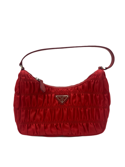 Prada Re-edition 2005 Ruched Red