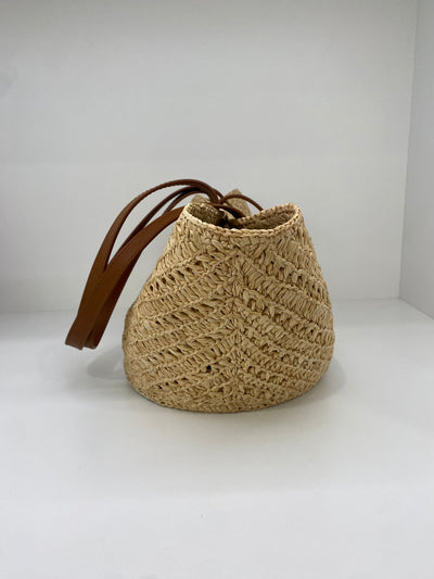 Saint Laurent Panier Raffia Tote
