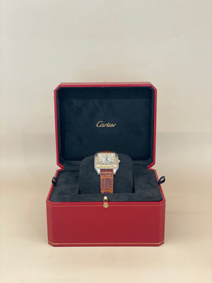 Cartier Santos Watch Large Rose Gold and Stainless